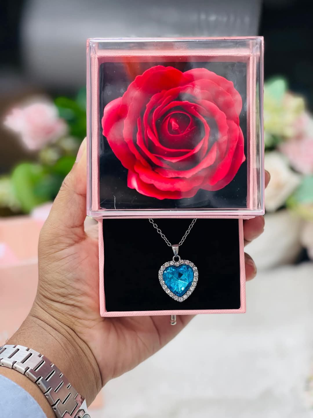 Necklace With Rose - Image 2
